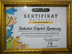 REWARD SAHABAT DIFABEL LAMPUNG